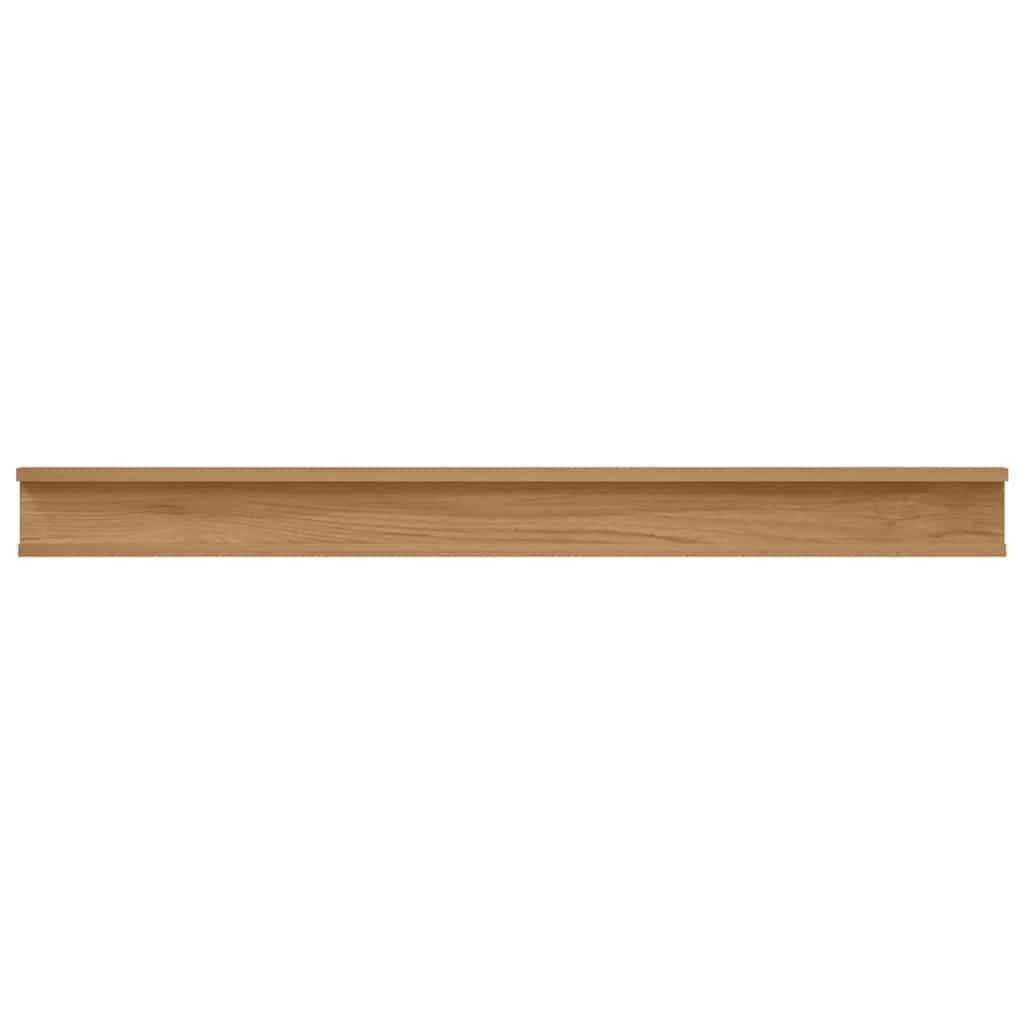 Ράφι Τοίχου 2 pcs Καφέ 100 x 9 x 3 cm Επεξεργασμένο ξύλο - Pakobazaar