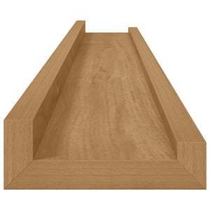 Ράφι Τοίχου Επιτοίχιο 4 τμχ. Καφέ 80 x 9 x 3 cm - Pakobazaar