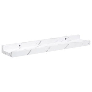 Ράφι Τοίχου 4 τμχ. Λευκό Μάρμαρο 40 x 9 x 3 cm