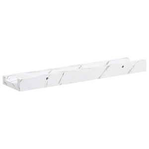 Ράφι Τοίχου 4 τμχ. Λευκό Μάρμαρο 40 x 9 x 3 cm