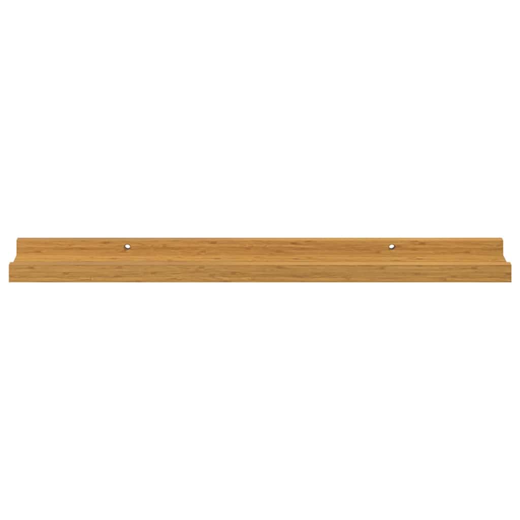Ράφι Τοίχου με ράφι 2 pcs Μπεζ 60 x 9 x 3 cm Επεξεργασμένο ξύλο