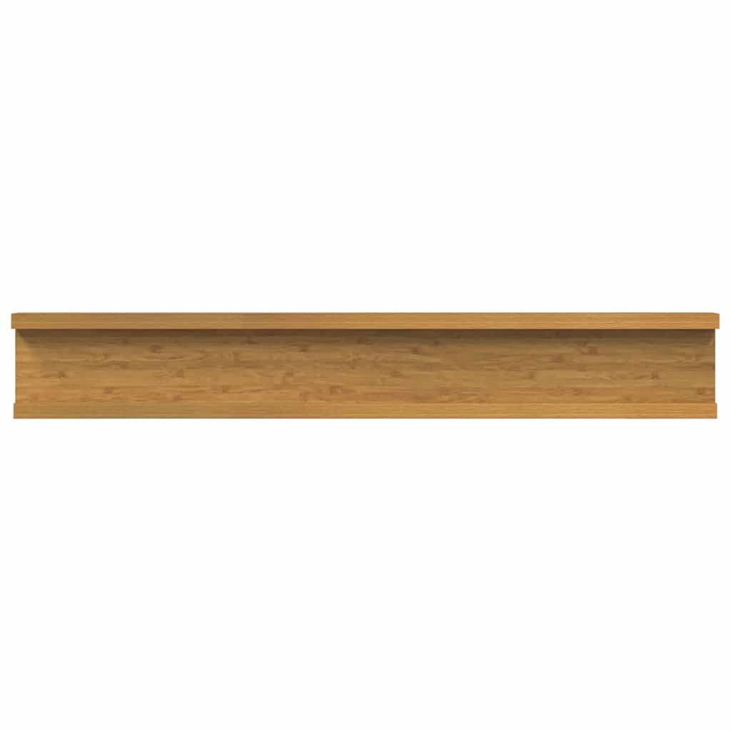 Ράφι Τοίχου με ράφι 2 pcs Μπεζ 60 x 9 x 3 cm Επεξεργασμένο ξύλο