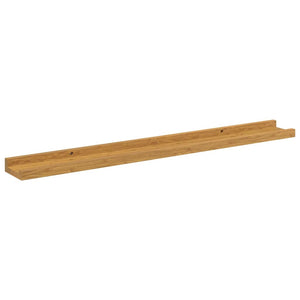 Ράφι Τοίχου 2 τμχ. Μπεζ 80 x 9 x 3 cm Επεξεργασμένο Ξύλο