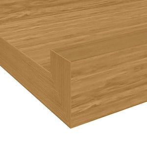 Ράφι Τοίχου 2 τμχ. Μπεζ 115 x 9 x 3 cm Επεξεργασμένο Ξύλο