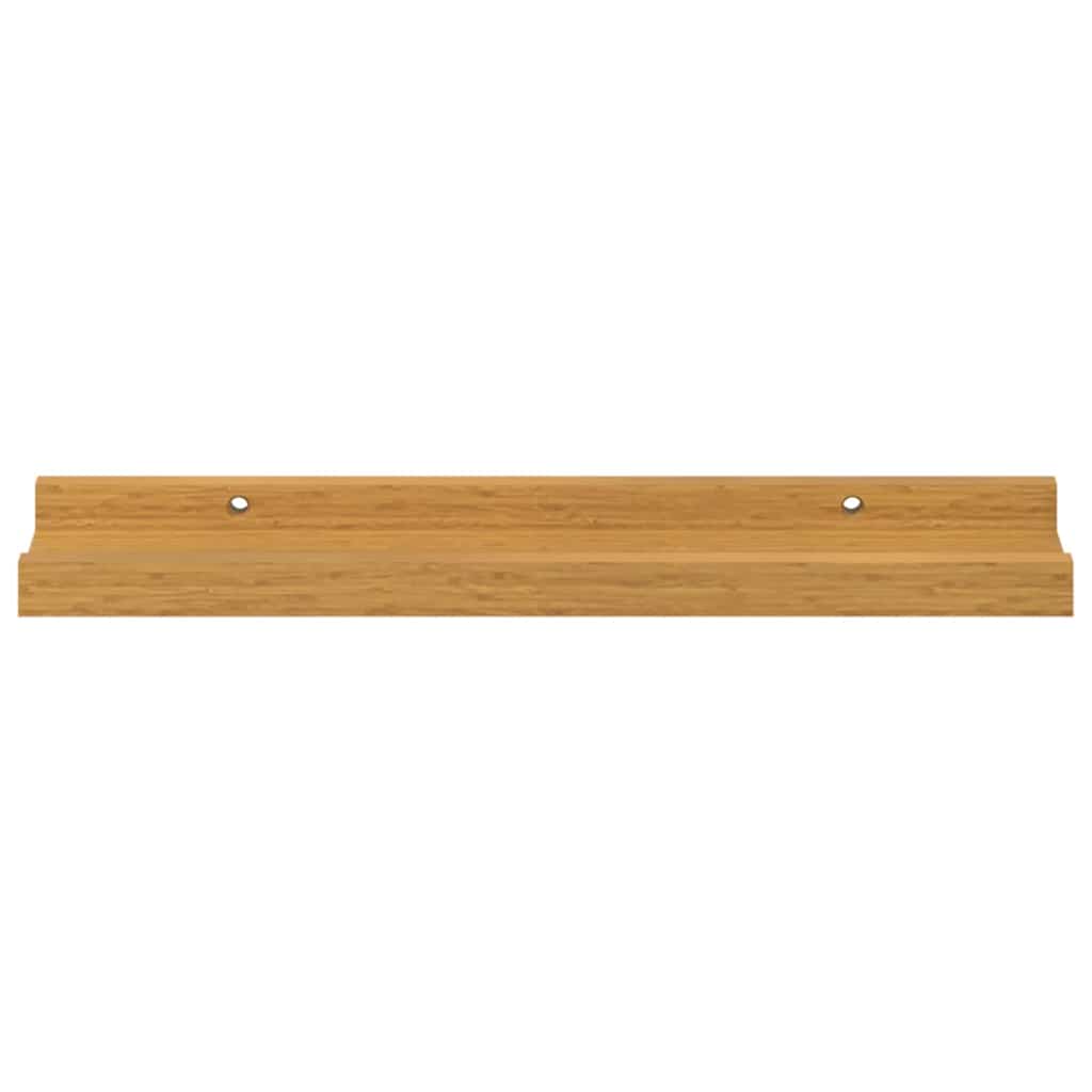 Ράφι Τοίχου με ράφι 4 pcs Μπεζ 40 x 9 x 3 cm Επεξεργασμένο ξύλο