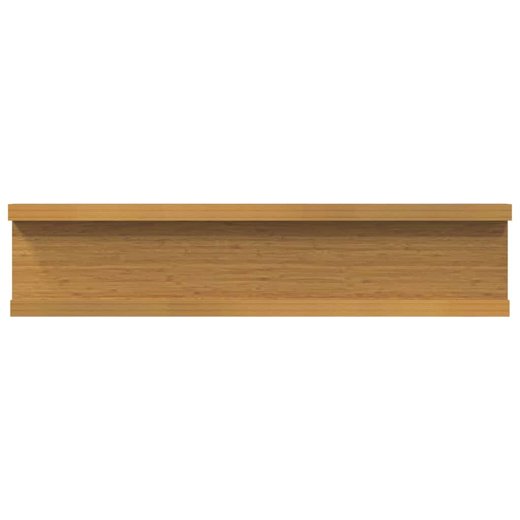 Ράφι Τοίχου με ράφι 4 pcs Μπεζ 40 x 9 x 3 cm Επεξεργασμένο ξύλο
