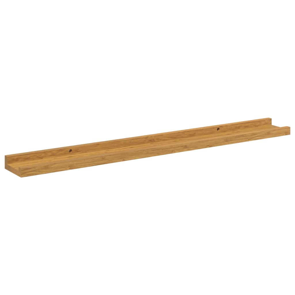 Ράφι Τοίχου με ράφι 4 pcs Μπεζ 80 x 9 x 3 cm Επεξεργασμένο ξύλο