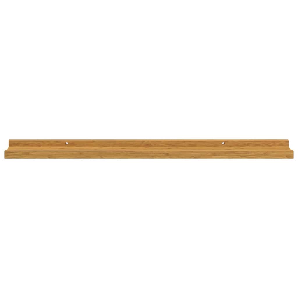 Ράφι Τοίχου με ράφι 4 pcs Μπεζ 80 x 9 x 3 cm Επεξεργασμένο ξύλο