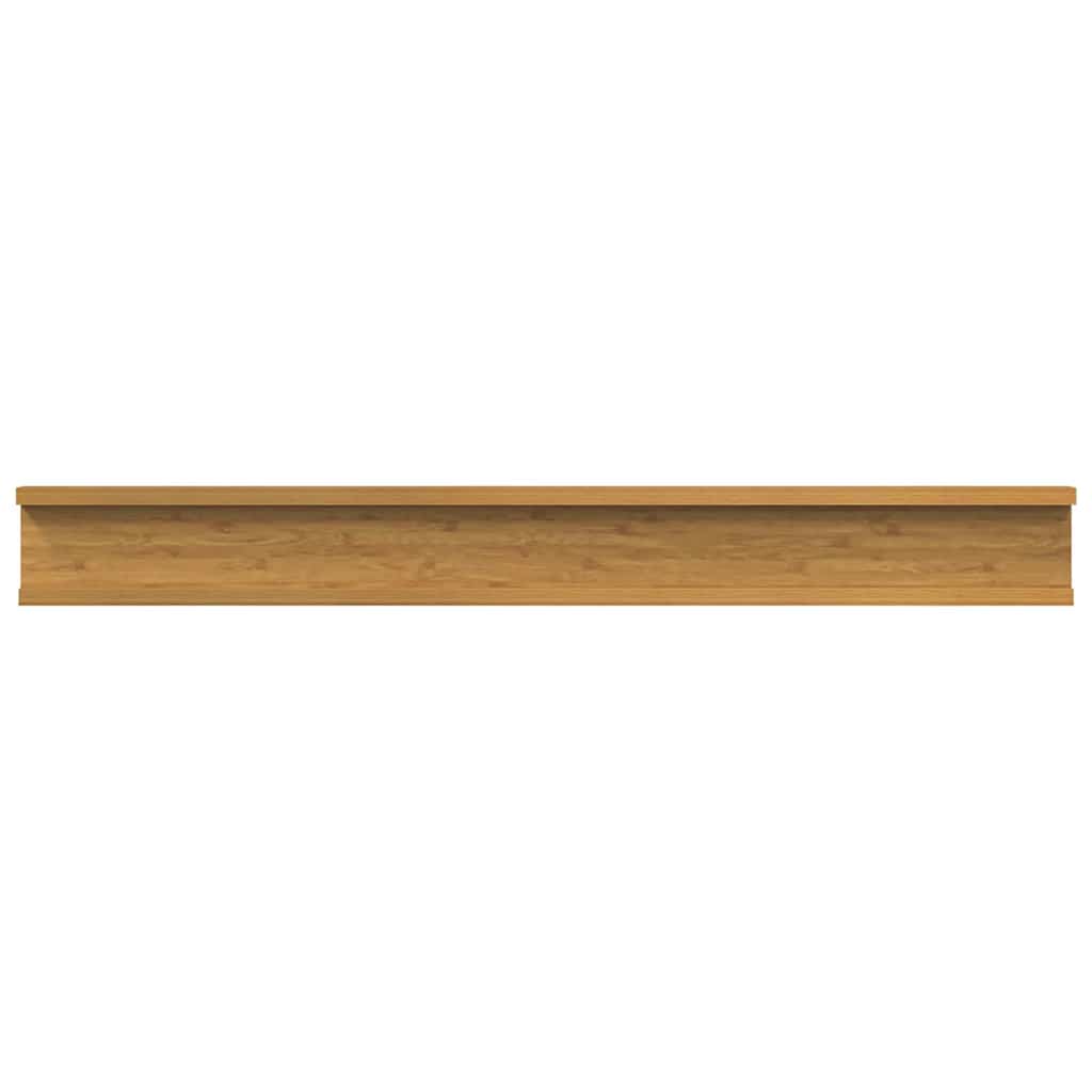 Ράφι Τοίχου με ράφι 4 pcs Μπεζ 80 x 9 x 3 cm Επεξεργασμένο ξύλο
