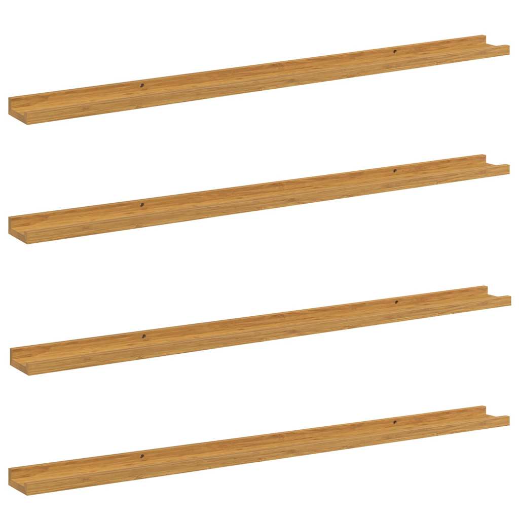 Ράφι Τοίχου Επιτοίχιο 4 pcs Μπεζ 115 x 9 x 3 cm