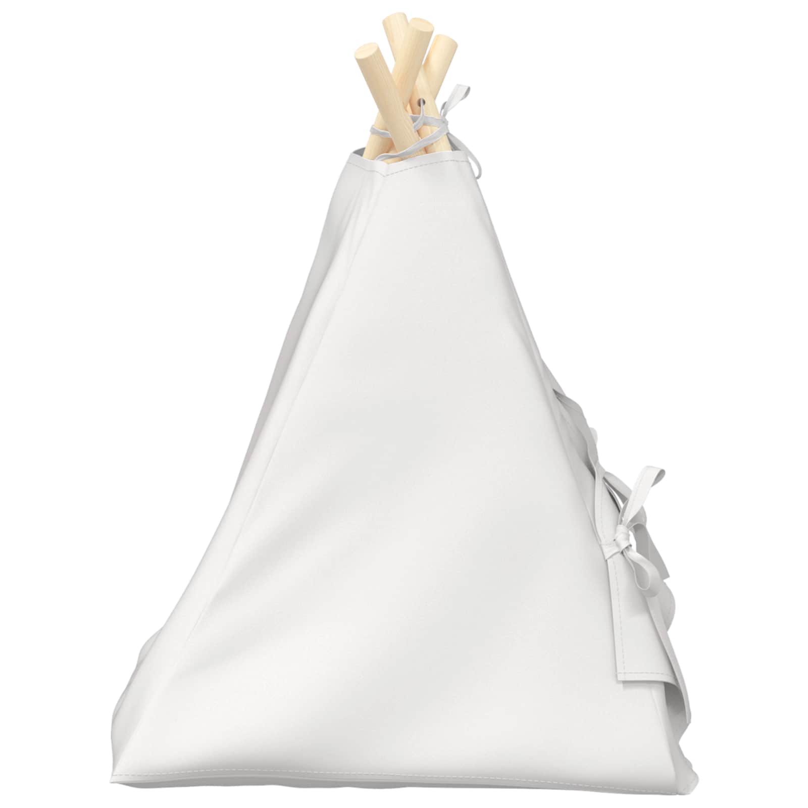 Teepee για κατοικίδια με μαξιλάρι Λευκό 40 x 40 x 50 cm - Pakobazaar