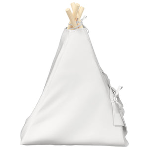 Teepee για κατοικίδια με μαξιλάρι Λευκό 40 x 40 x 50 cm - Pakobazaar