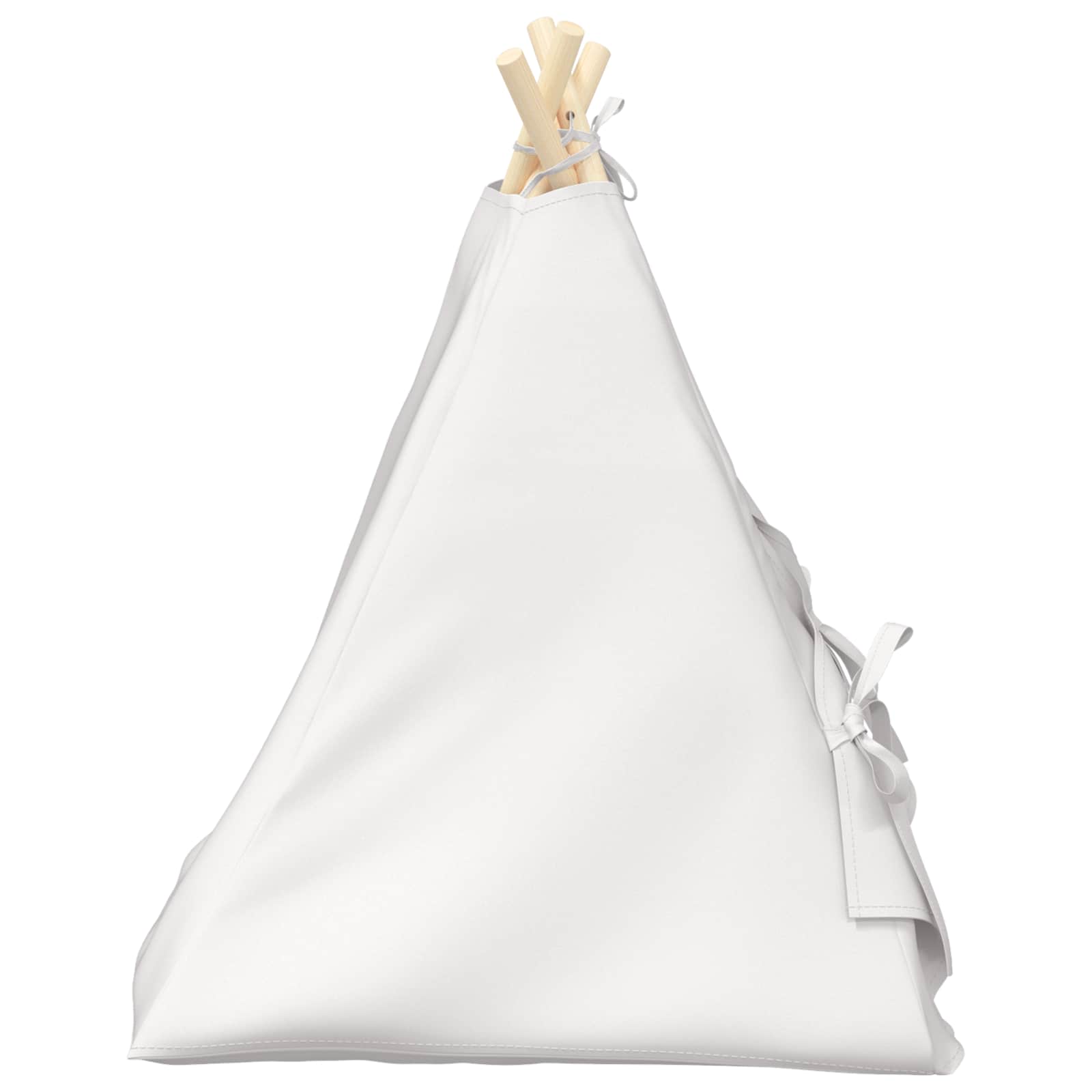 Teepee για κατοικίδια με μαξιλάρι Λευκό 50 x 50 x 60 cm - Pakobazaar