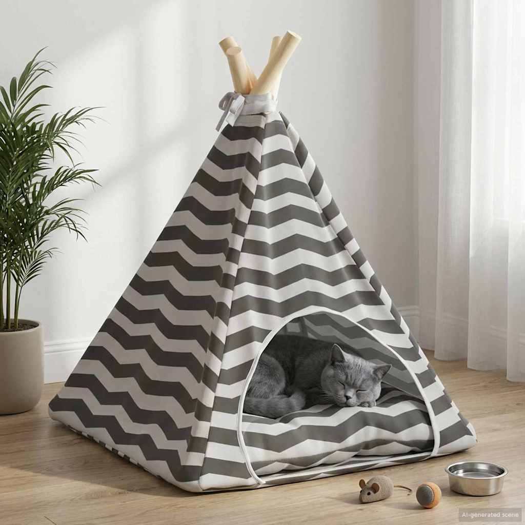 Teepee για κατοικίδια με μαξιλάρι 40 x 40 x 50 cm Πολυεστέρας - Pakobazaar