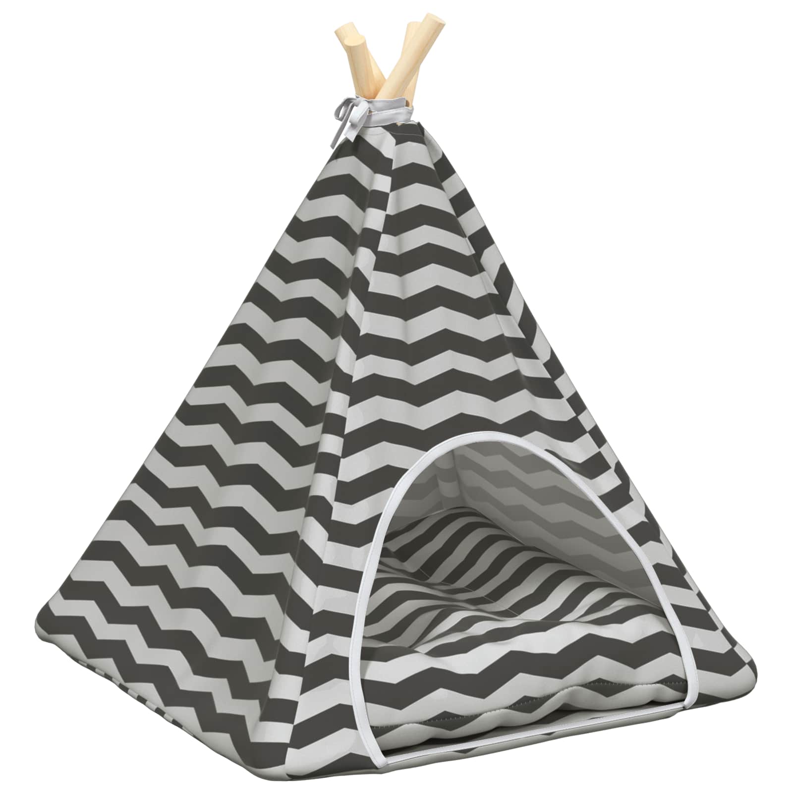 Teepee για κατοικίδια με μαξιλάρι 50 x 50 x 60 cm Πολυεστέρας - Pakobazaar