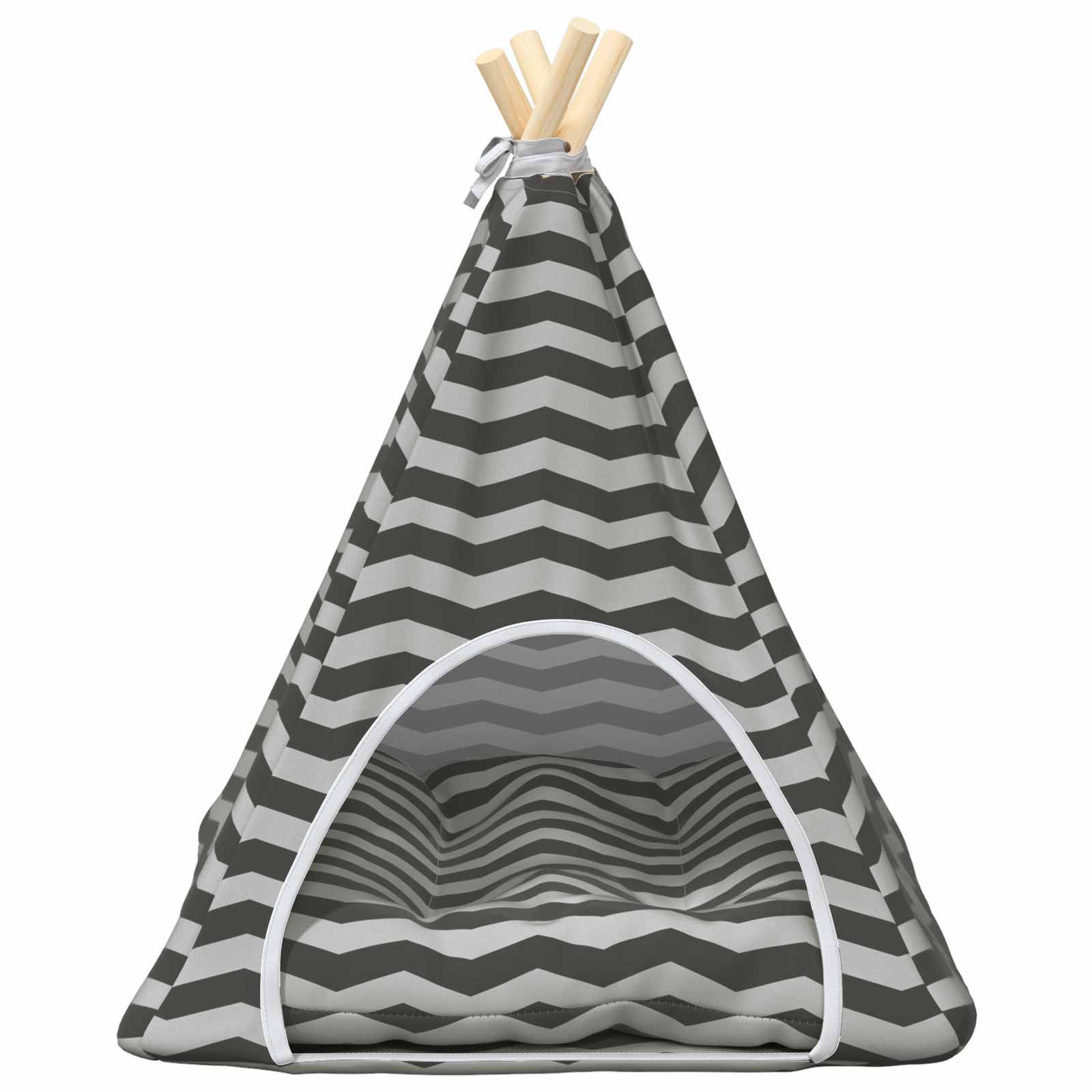 Teepee για κατοικίδια με μαξιλάρι 50 x 50 x 60 cm Πολυεστέρας - Pakobazaar