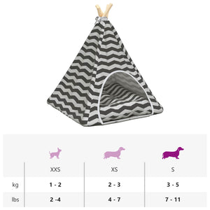 Teepee για κατοικίδια με μαξιλάρι 50 x 50 x 60 cm Πολυεστέρας - Pakobazaar