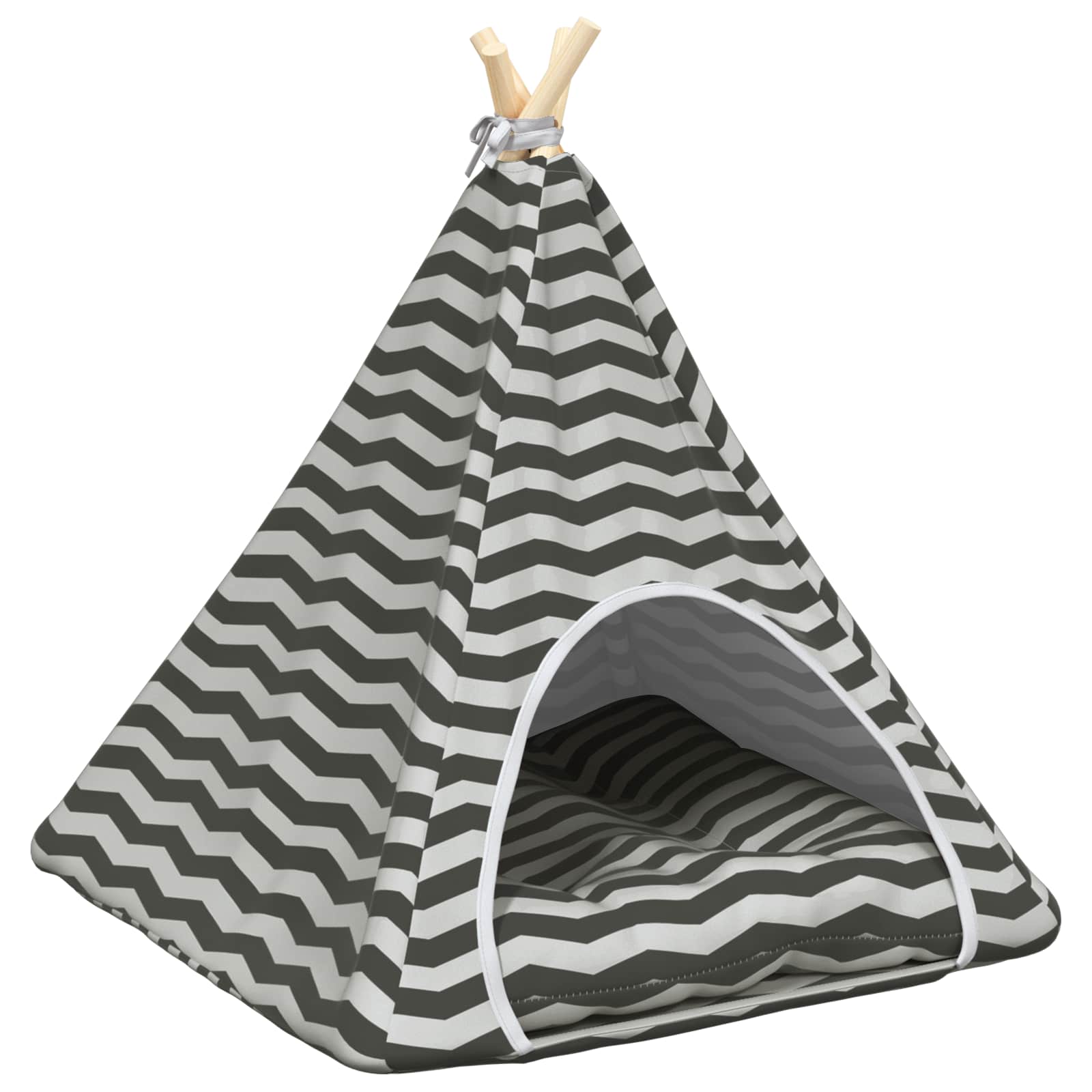 Teepee για κατοικίδια με μαξιλάρι 60 x 60 x 70 cm Πολυεστέρας - Pakobazaar