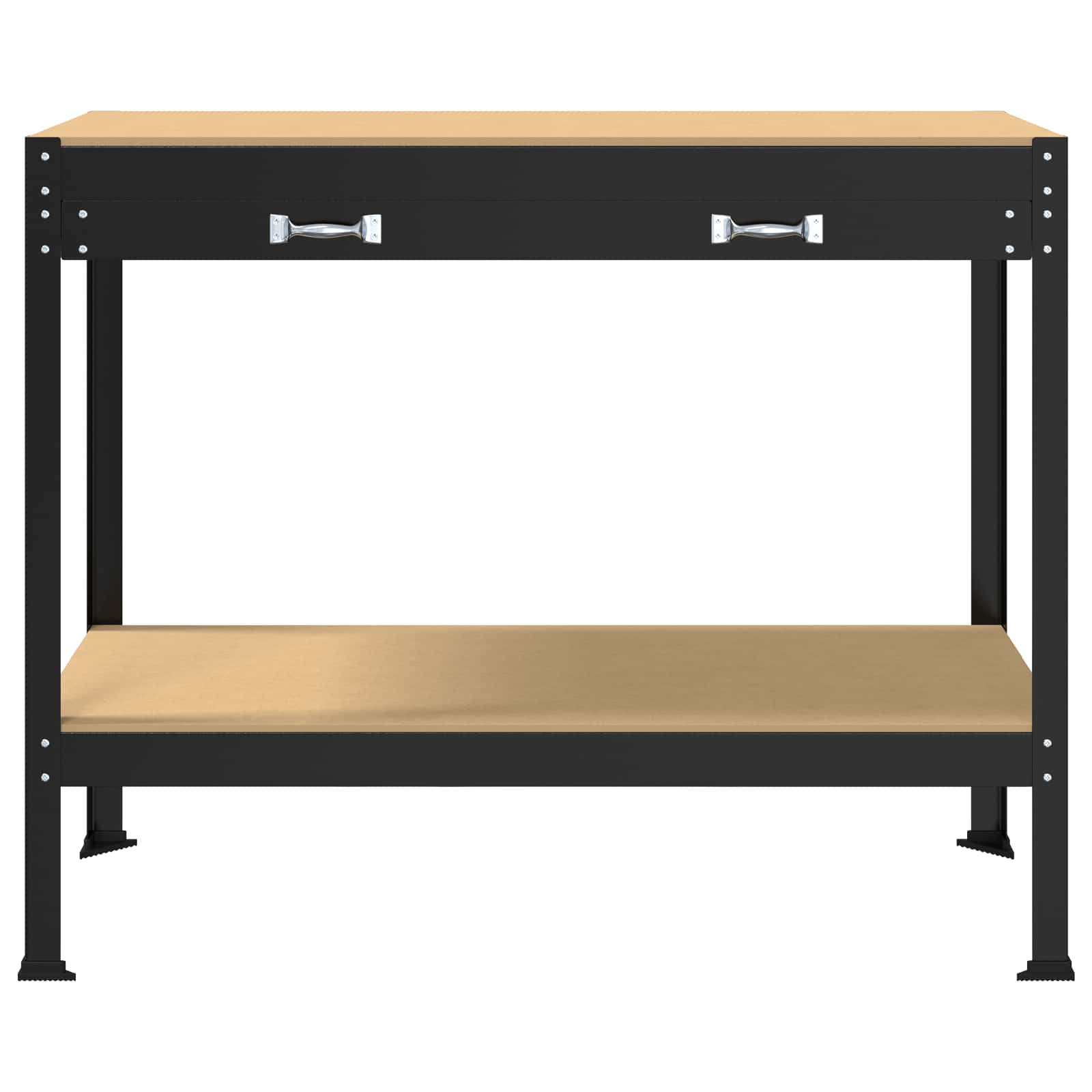 Εργαστηριακός πάγκος με συρτάρι με ράφι Μαύρο 114 x 54 x 91 εκ. - Pakobazaar