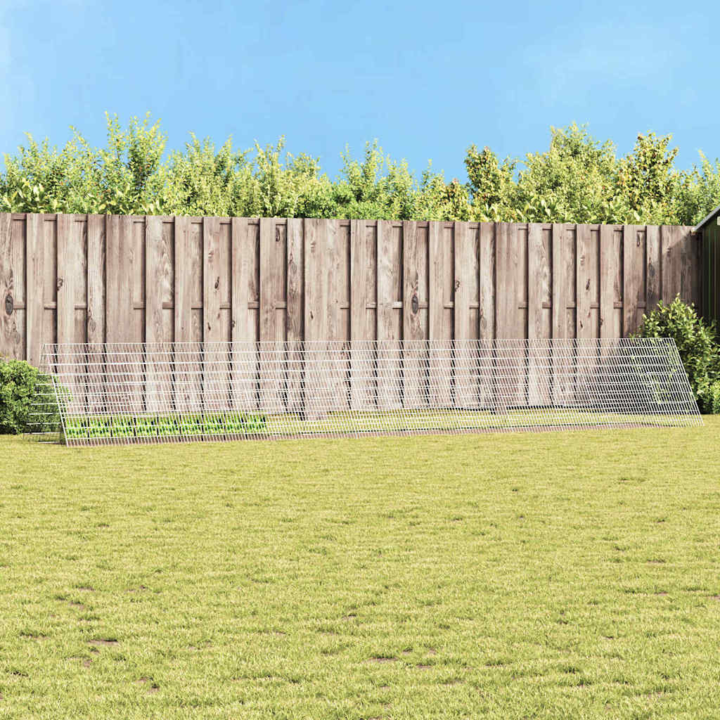 Κλουβί Κουνελιού Ασημί 215 x 100 x 85 εκ Επικαλυμμένος Χάλυβας - Pakobazaar