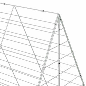 Κλουβί Κουνελιού Ασημί 200 x 100 x 210 εκ.