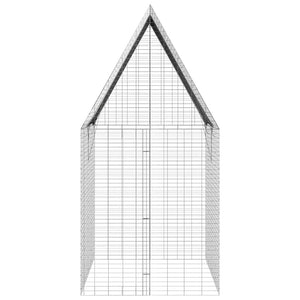 Κλουβί Κουνελιού Ασημί 200 x 100 x 210 εκ.