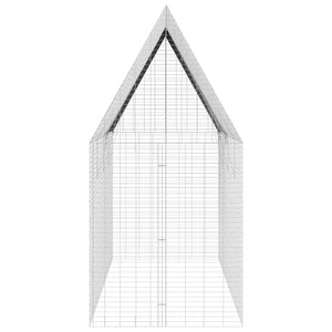 Κλουβί Κουνελιού Ασημί 400 x 100 x 210 εκ.