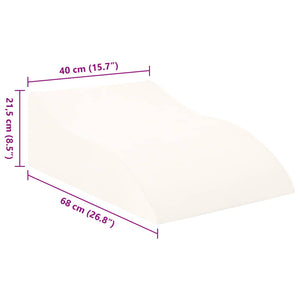 Μαξιλάρι Ποδιών Λευκό 68 x 40 x 21,5 εκ PU Αφρός - Pakobazaar