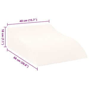Μαξιλάρι Ποδιών Λευκό 68 x 40 x 18 εκ. PU Αφρός - Pakobazaar