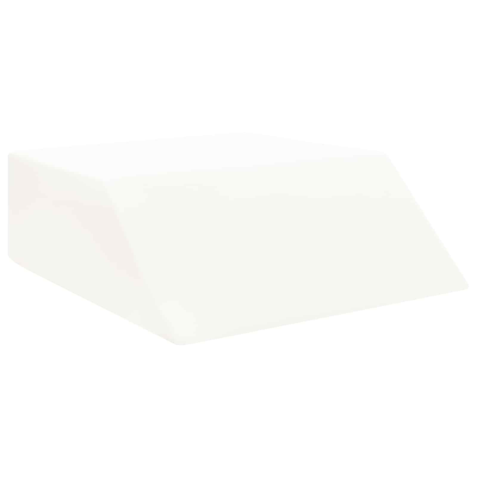 Μαξιλάρι Ποδιών Μονόχρωμο Λευκό 63 x 52 x 19,5 εκ PU Αφρός - Pakobazaar