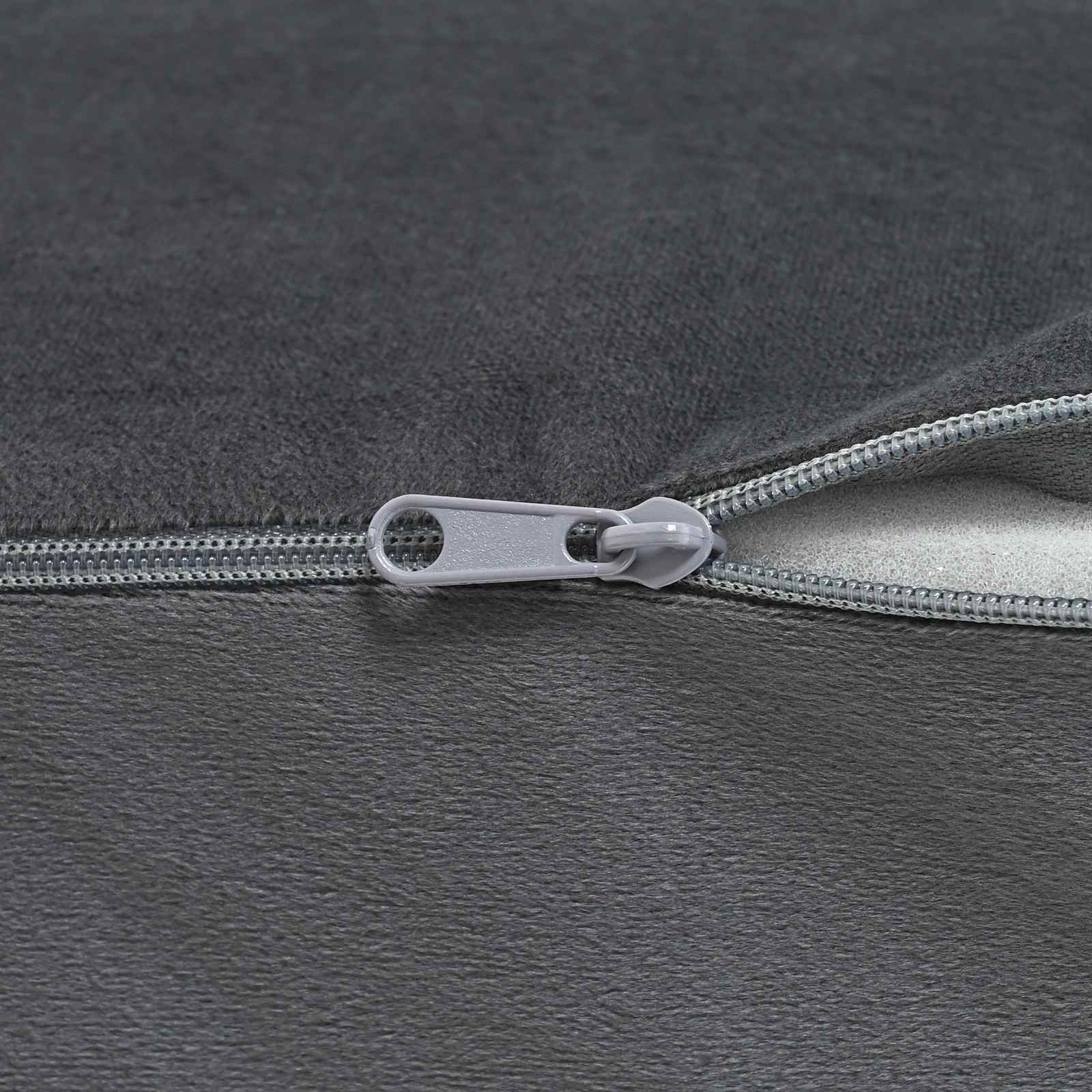 Μαξιλάρι Ποδιών Μονόχρωμο Γκρι 63 x 52 x 19 εκ PU Αφρός - Pakobazaar