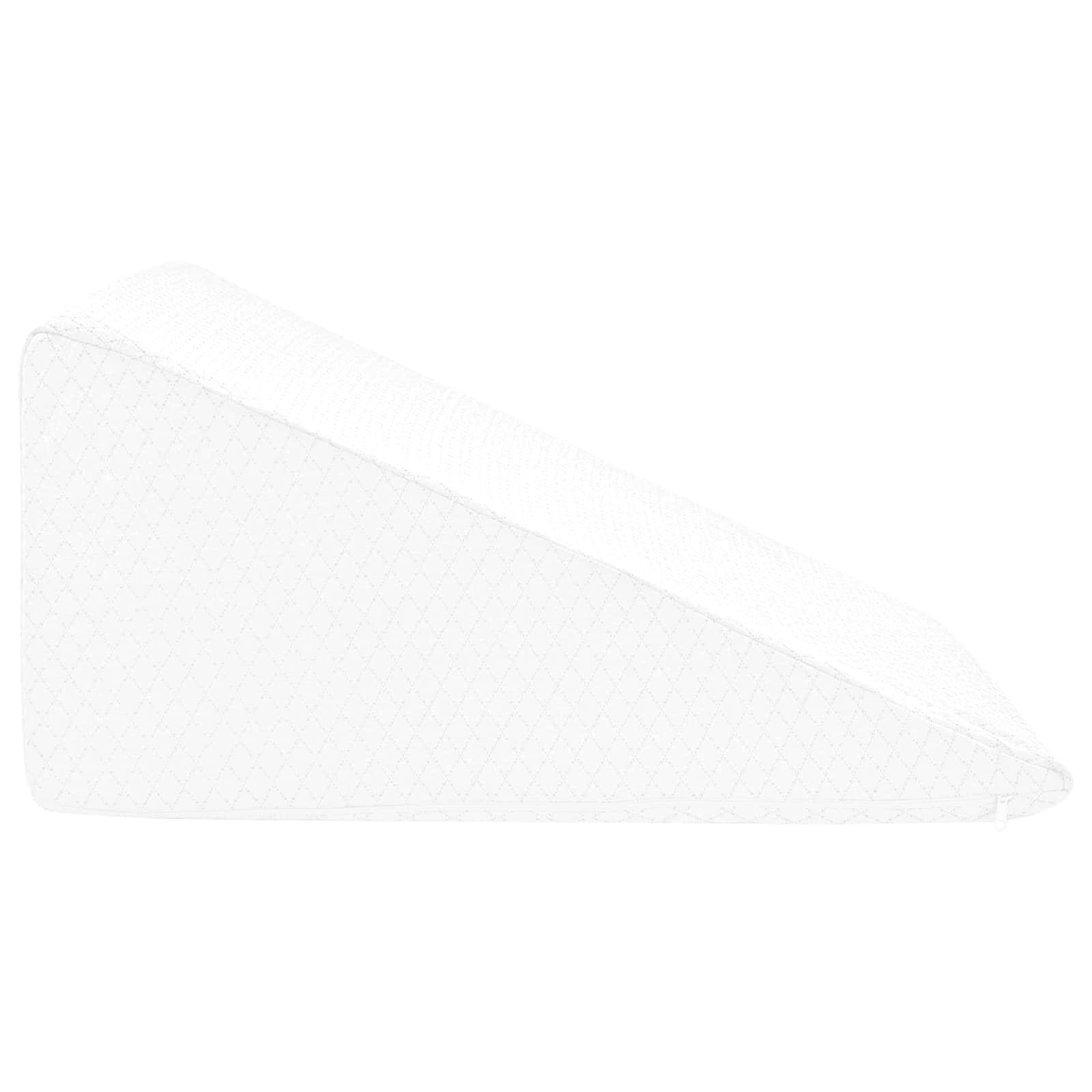 Μαξιλάρι Ποδιών Μονόχρωμο Λευκό 60 x 50 x 30 εκ. Αφρός Μνήμης - Pakobazaar