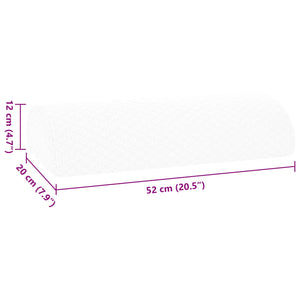 Μαξιλάρι Ποδιών Μονόχρωμο Λευκό 52 x 20 x 12 εκ Αφρός Μνήμης - Pakobazaar