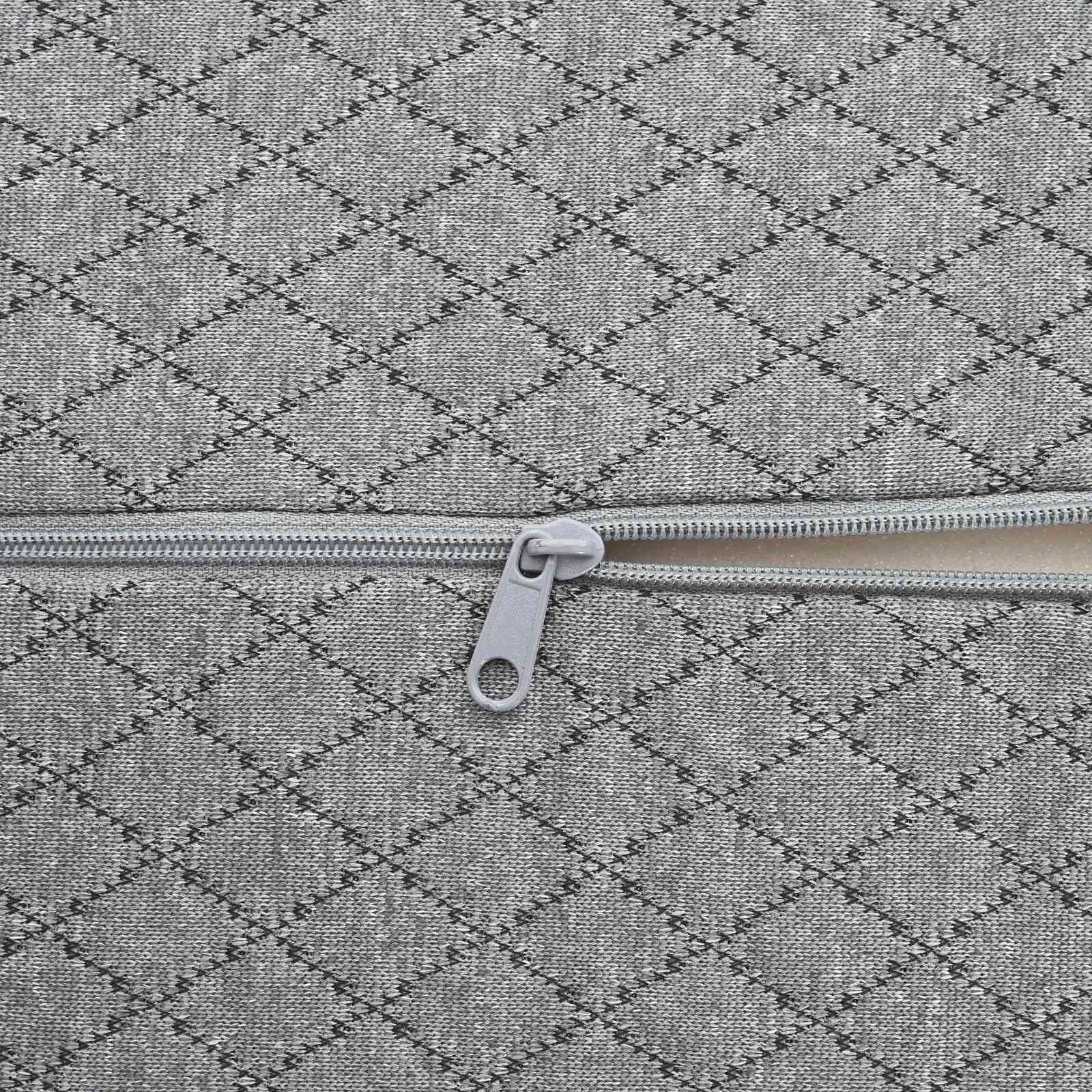 Μαξιλάρι Ποδιών Γεωμετρικό Γκρι 52 x 20 x 11 εκ Αφρός Μνήμης - Pakobazaar