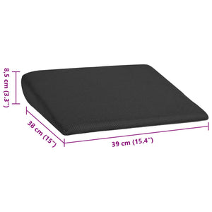 Μαξιλάρια Καθίσματος Μαύρο 39 x 38 x 8,5 εκ PU Αφρός - Pakobazaar