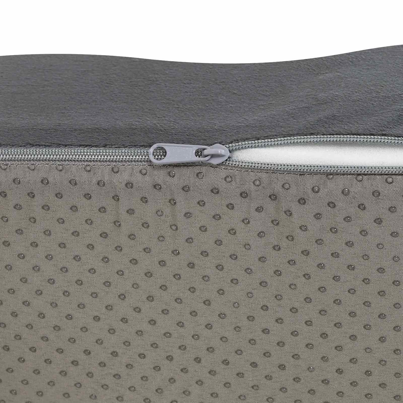 Μαξιλάρια Καθίσματος Μονόχρωμο Γκρι 40 x 40 x 13 cm PU Αφρός - Pakobazaar