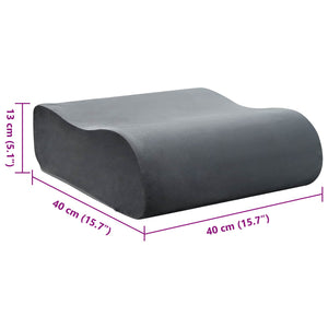 Μαξιλάρια Καθίσματος Μονόχρωμο Γκρι 40 x 40 x 13 cm PU Αφρός - Pakobazaar