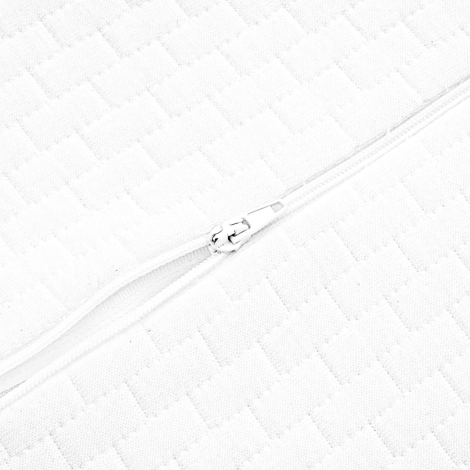 Μαξιλάρι Ύπνου Μονόχρωμο Λευκό 50 x 30 x 10,5 εκ Αφρός Μνήμης - Pakobazaar