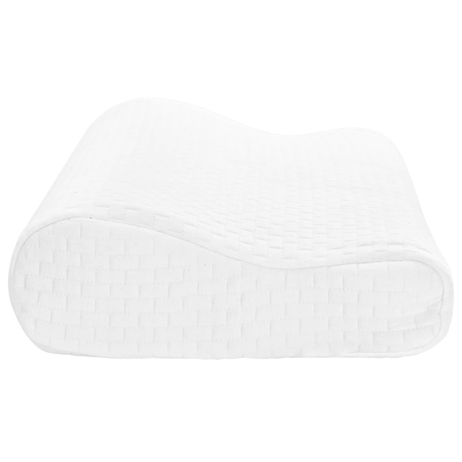 Μαξιλάρι Ύπνου Μονόχρωμο Λευκό 50 x 30 x 10,5 εκ Αφρός Μνήμης - Pakobazaar