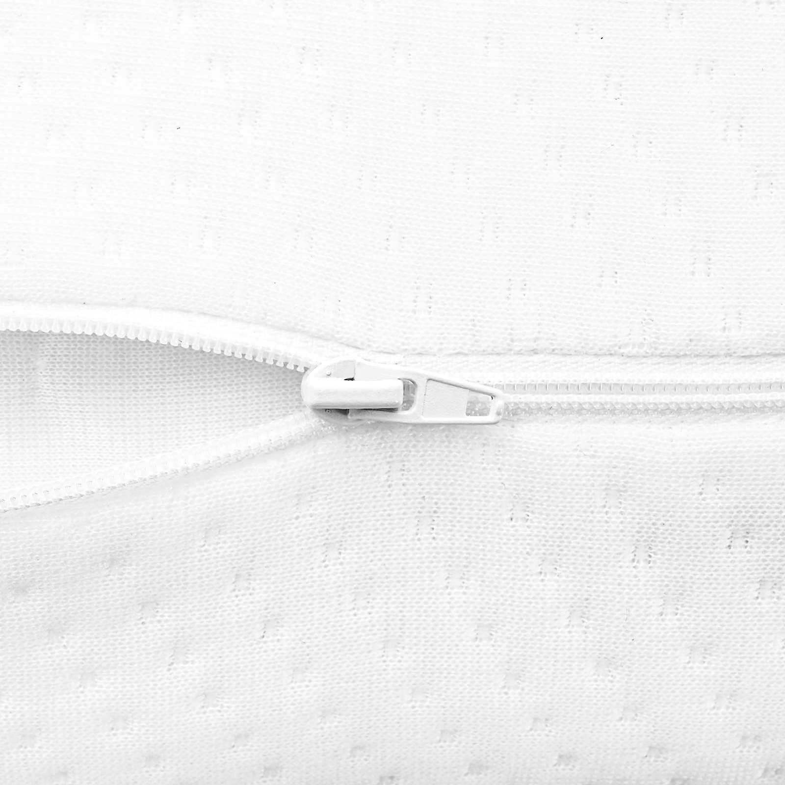 Μαξιλάρι Ύπνου Μονόχρωμο Λευκό 70 x 36 x 6,5 εκ Αφρός Μνήμης - Pakobazaar