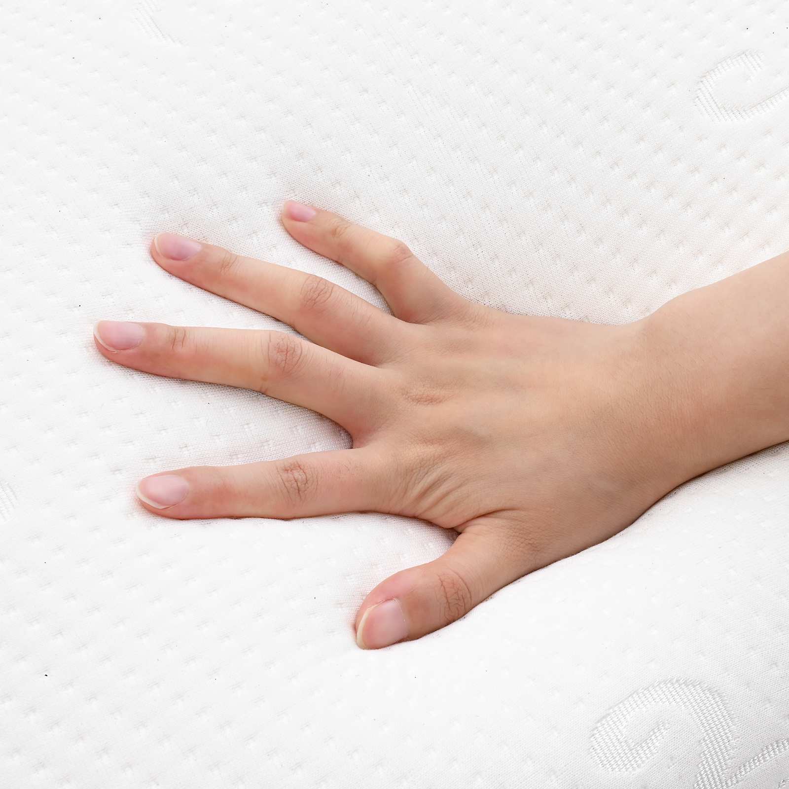 Μαξιλάρι Ύπνου Μονόχρωμο Λευκό 70 x 36 x 13 εκ Αφρός Μνήμης - Pakobazaar