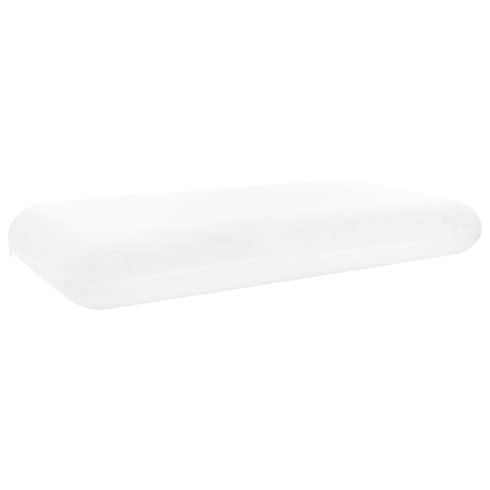 Μαξιλάρι Ύπνου Μονόχρωμο Λευκό 74 x 39 x 13 εκ. Αφρός Μνήμης - Pakobazaar