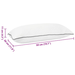 Μαξιλάρι Ύπνου Shread Λευκό 50 x 30 x 11 cm Αφρός Μνήμης - Pakobazaar