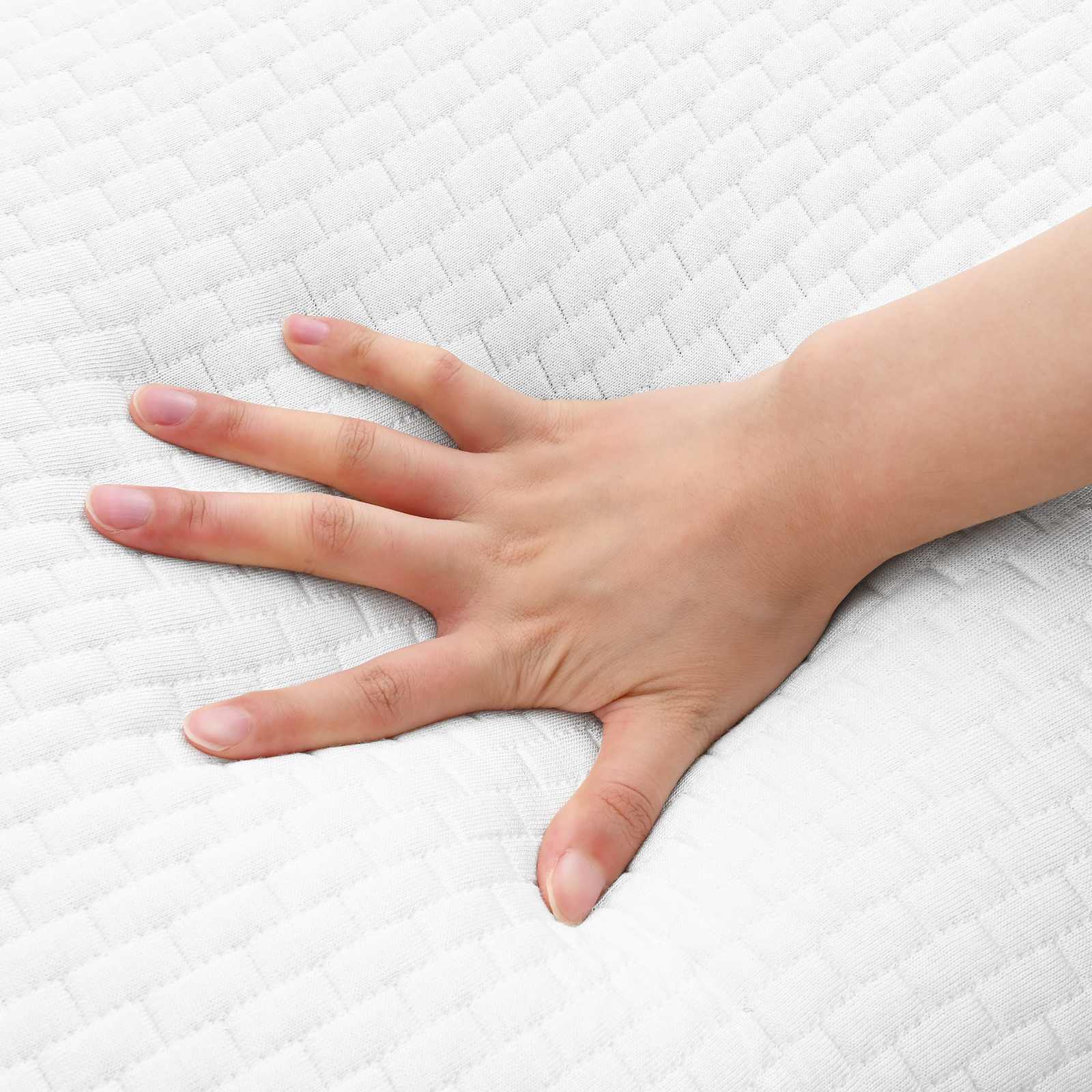 Μαξιλάρι Ύπνου Μονόχρωμο Λευκό 60 x 40 x 10 εκ Αφρός Μνήμης - Pakobazaar