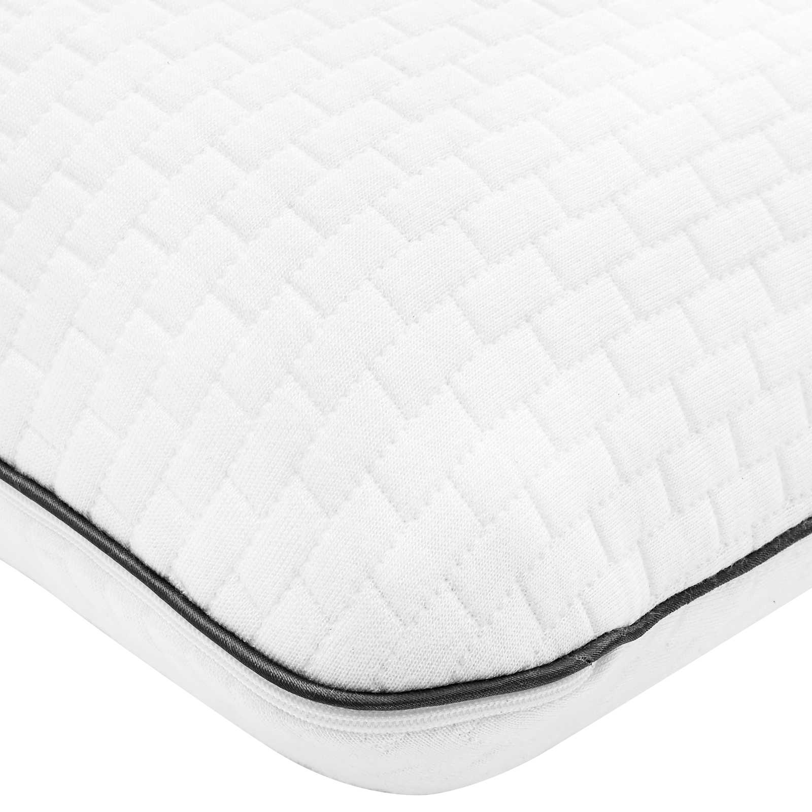 Μαξιλάρι Ύπνου Μονόχρωμο Λευκό 70 x 40 x 14 εκ Τζελ Αφρός - Pakobazaar