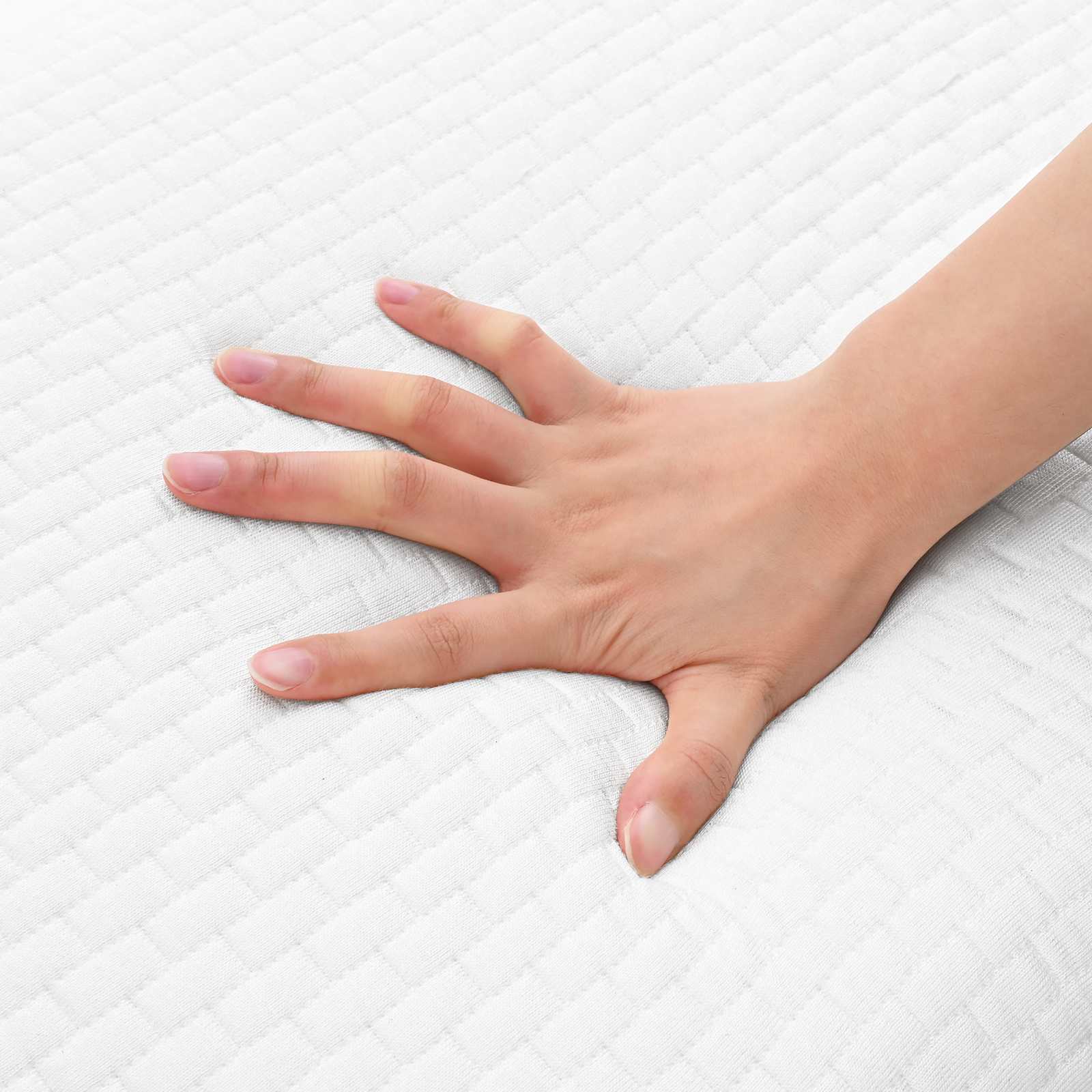 Μαξιλάρι Ύπνου Μονόχρωμο Λευκό 30 x 50 x 9 εκ Τζελ Αφρός - Pakobazaar