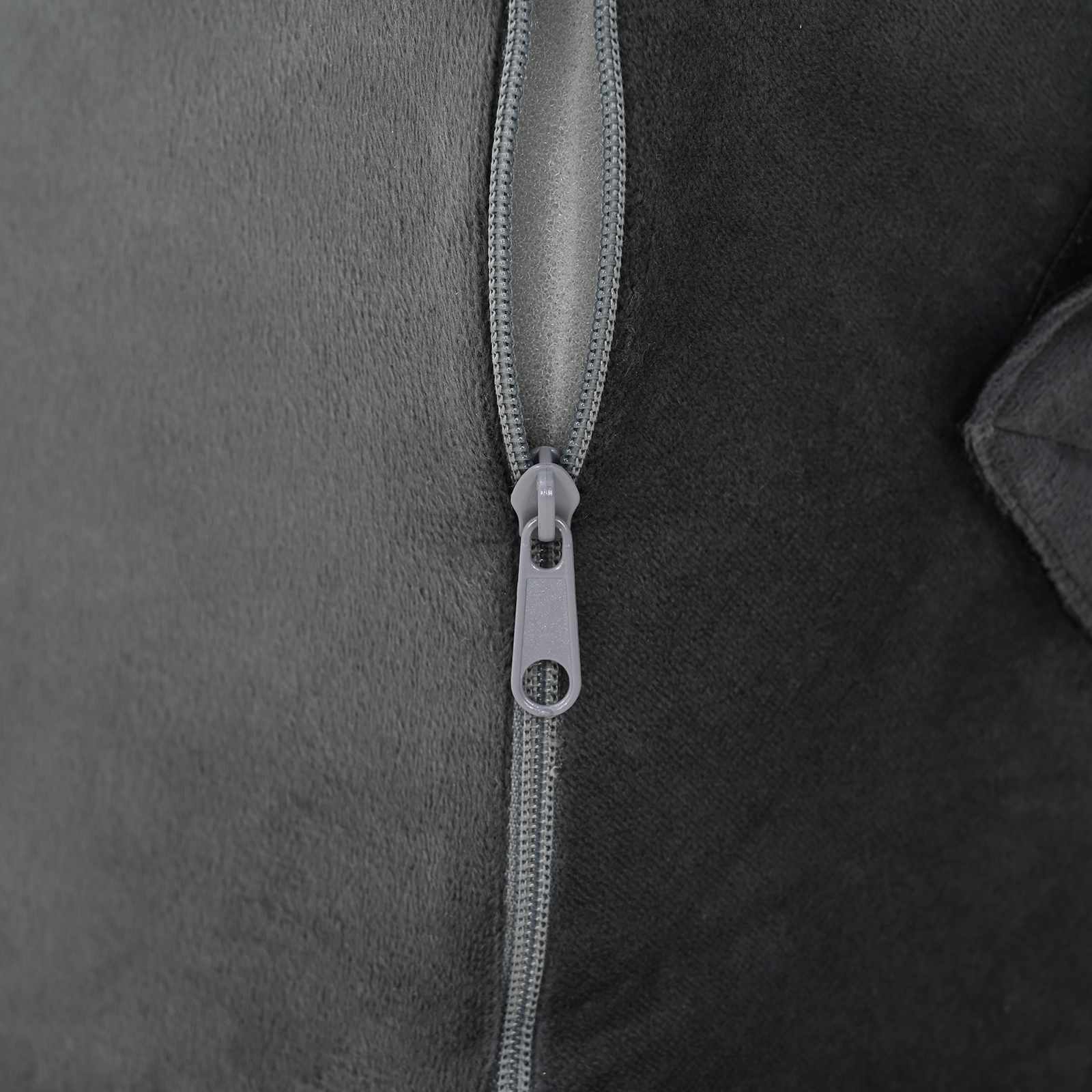 Μαξιλάρι Γωνίας Γκρι 55 x 55 x 26 εκ. Αφρός Μνήμης - Pakobazaar