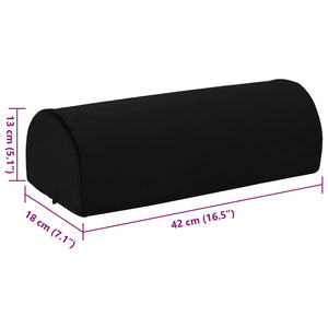 Μαξιλάρι Στήριξης Ποδιών Μαύρο 42 x 18 x 13 εκ PU Αφρός - Pakobazaar