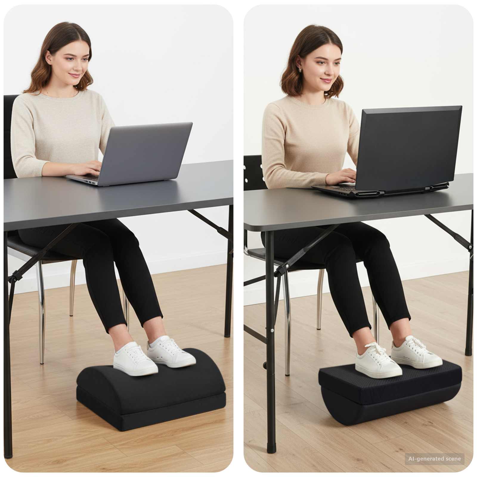 Μονόχρωμο Μαύρο 44 x 29 x 17 εκ. PU Αφρός - Pakobazaar