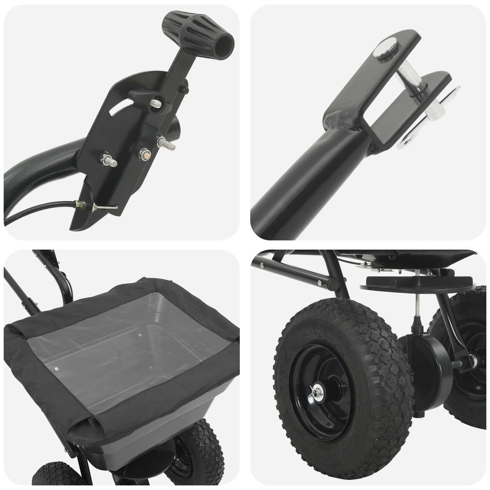 Διασκορπιστής Μαύρο 53 x 108 x 74 εκ PVC και Ατσάλι - Pakobazaar